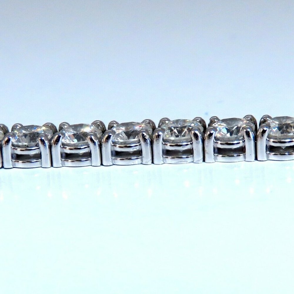 11.45ct Natural Diamonds Tennis Bracelet 14kt Gold - Picture 2 of 6